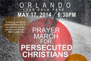 ICLA Will Be Participating in Today’s Prayer March for Persecuted Christians in Orlando, Florida